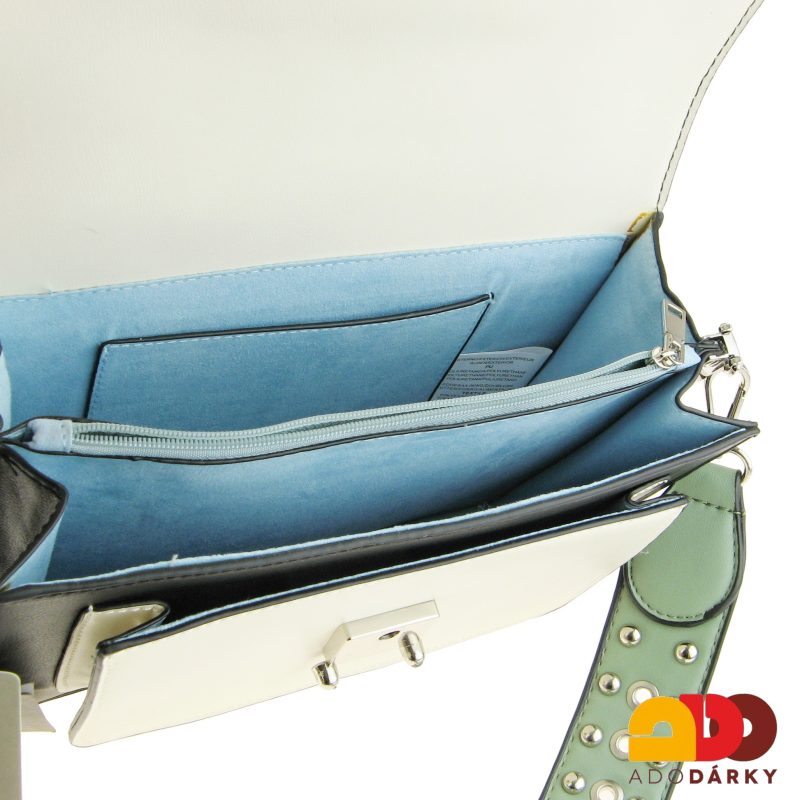 Kabelka zelená na patent 23 cm