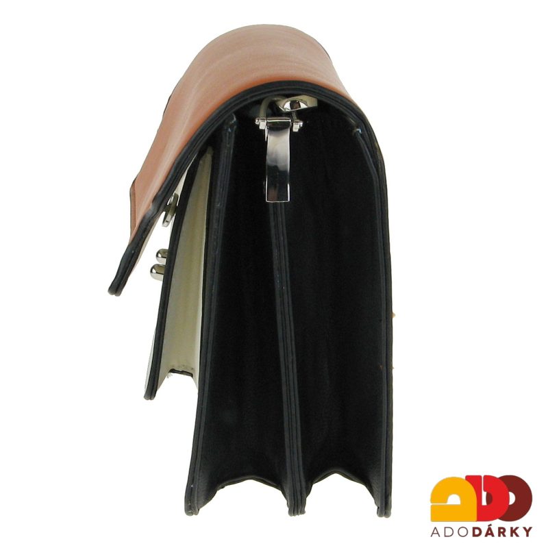 Kabelka červená na patent 23 cm