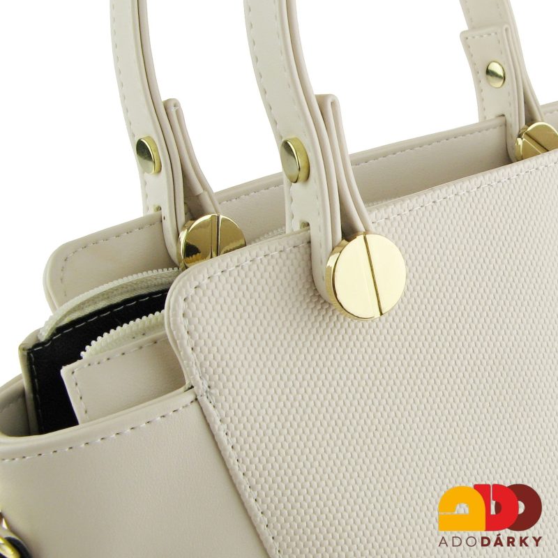 Kabelka Laura Biaggi smetanová 33 cm