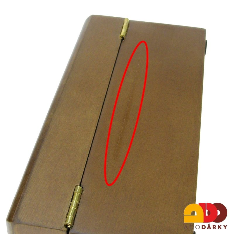 Šperkovnice se skleněným víkem 18 cm