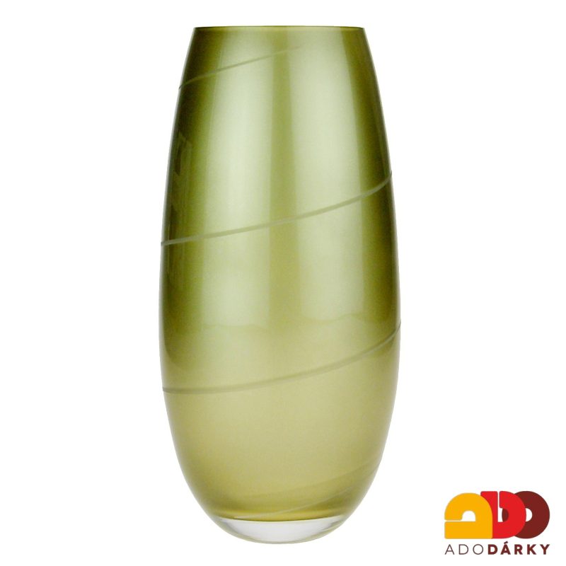 Váza zlatá brus Swarovski 25 cm