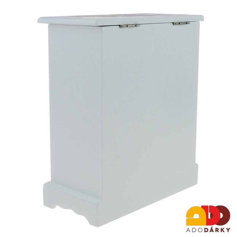 Šperkovnice - vozík s květy 16 x 19,5 x 8 cm