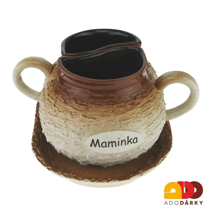 Dva hrnky na tácku "Maminka a tatínek"  400ml