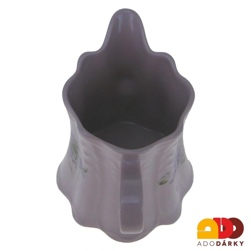 Mlékovka růžový porcelán pomněnky 0,3l