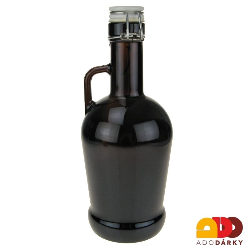 Láhev na pivo s porcelánovým uzávěrem 2l