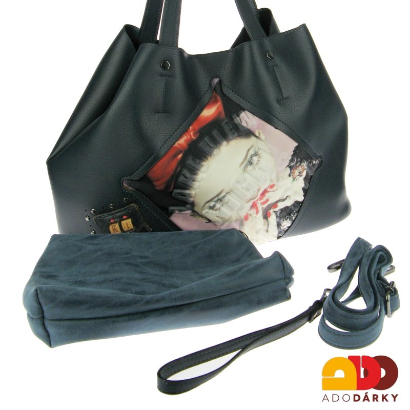 Kabelka Kevin Jeans modrá 37 cm