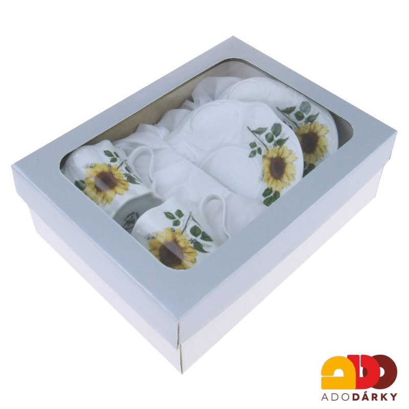 Duo šálky s podšálky "Slunečnice" 0,18 l