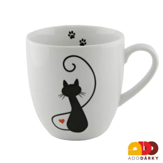 Hrnek se sedící kočkou 470 ml