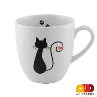 Hrnek s kočkou se srdíčkem 470 ml