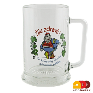 Půllitr "Žiju zdravě" 0,5l