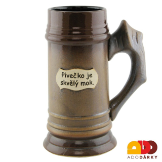 Korbel "Pivečko je skvělý mok" 0,8 l