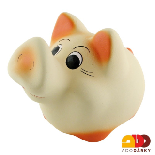 Pokladnička prase světle žluté 22 cm