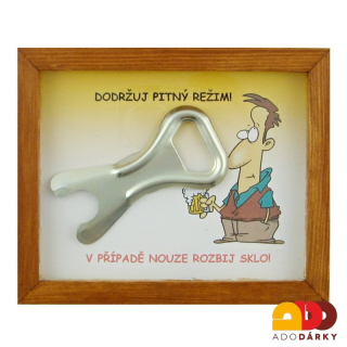 Rozbij sklo - Dodržuj pitný režim 16,5 x 13,5 cm