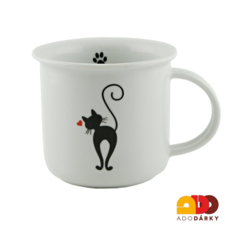 Hrnek s kočkou s ocasem nahoru 250 ml