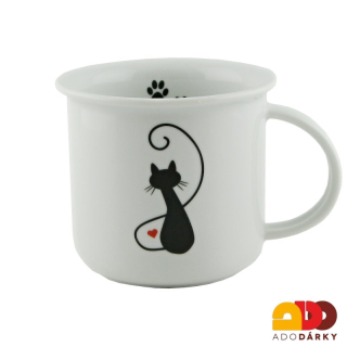 Hrnek se sedící kočkou 250 ml