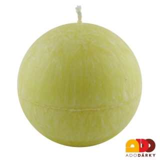 Svíčka koule Pomeranč a skořice 8 cm