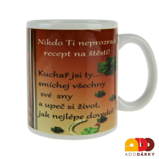 Hrnek "Recept na štěstí" 0,3l