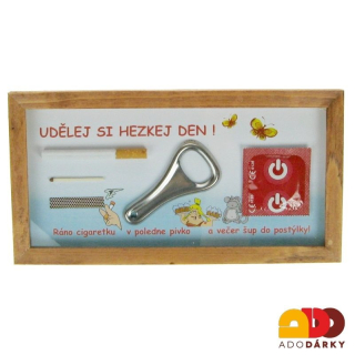 Rozbij sklo - Udělej si hezkej den  27 x 14 cm