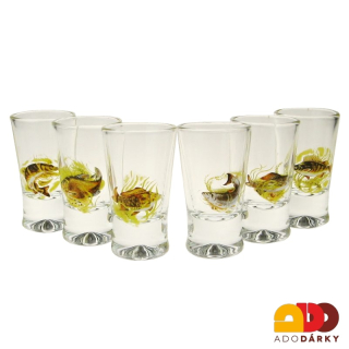 Sada 6 odlivek - Lovné ryby 0,04 l