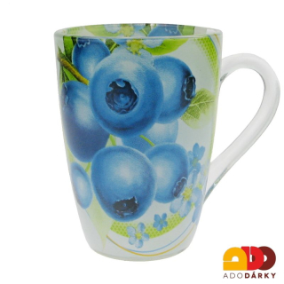 Skleněný hrnek Borůvky 390 ml