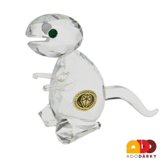 Skleněná figurka "Dinosaur" 7,5 x 6,5 x 3,5 cm