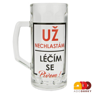 Půllitr Už nechlastám, léčím se pivem