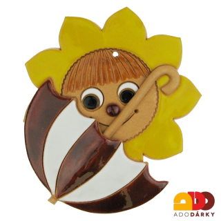Sluníčko s rezavým deštníkem 16 cm