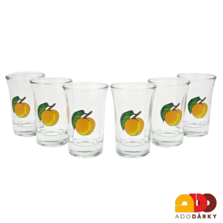 Sada 6 odlivek - meruňky 0,04l