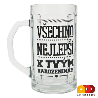 Půllitr Všechno nejlepší k tvým narozeninám