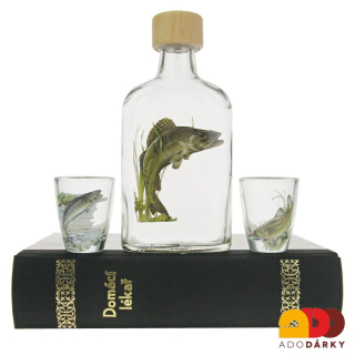 "Domácí lékař - Ryba" 2 odlivky + láhev v KNIZE  0,2 l