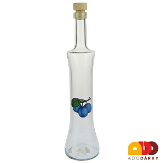 Láhev na slivovici se švestkama 0,5l