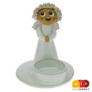 Svícen s andělem 11 cm