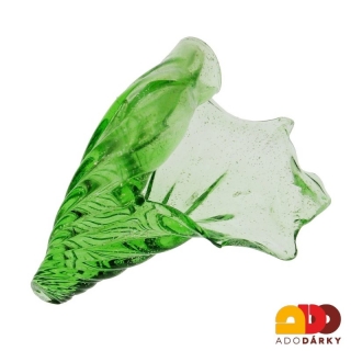 Lastura ze skla zelená 15 cm