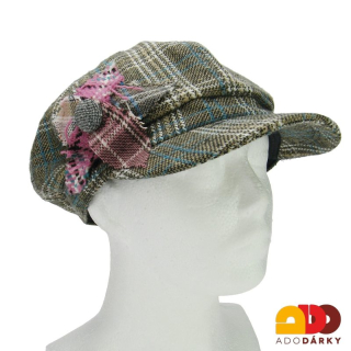 Kšiltovka hnědá vzorovaná