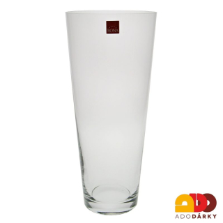 Skleněná váza kónická 25 cm