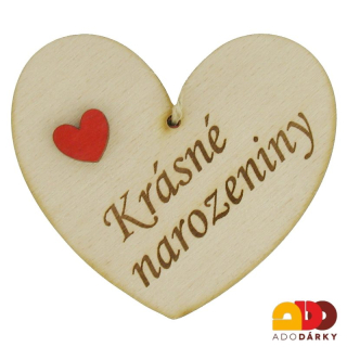 Přání srdce Krásné narozeniny