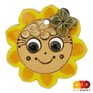 Sluníčko se čtyřlístkem 7,5 cm