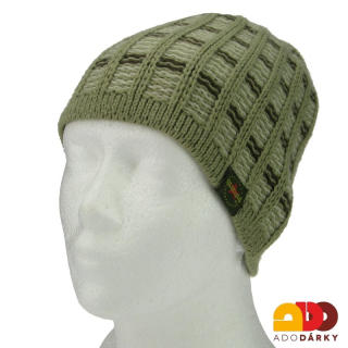 Pánská čepice tenká zelená