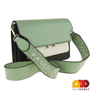 Kabelka zelená na patent 23 cm
