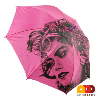 Dámský deštník růžový