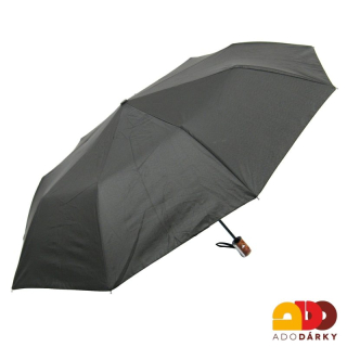 Skládací deštník černý poloautomatický