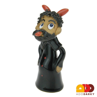 Zvonek čert s rohama 12,5 cm