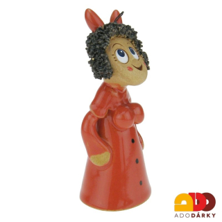 Zvonek čertice s rohama 11 cm