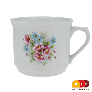 Porcelánový hrnek kytice květů 650 ml