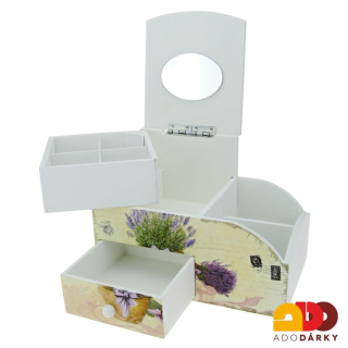 Šperkovnice ze dřeva Provence 21 cm