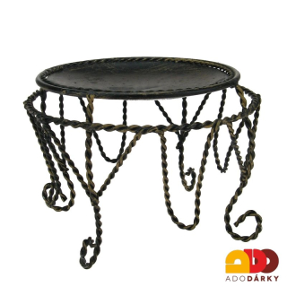 Kovový svícen bubínek 16 cm