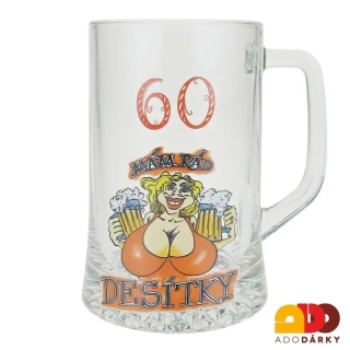 Půllitr "60 Mám rád desítky"