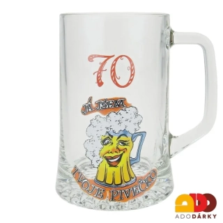 Půllitr "70 Já jsem tvoje pivečko"