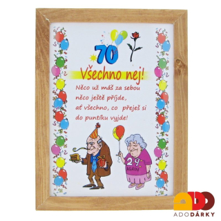 Obrázek Desatero zasloužilého pracovníka 22 x 17 cm