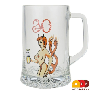 Půllitr "30 Čertovsky dobré pivo"